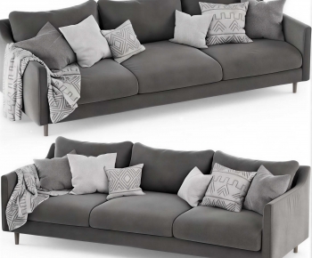 Modern Three-seat Sofa-ID:215035926
