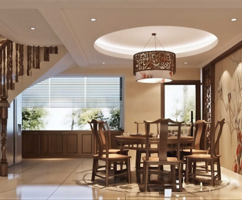 New Chinese Style Dining Room-ID:829682115