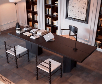 Modern Computer Desk And Chair-ID:260581024