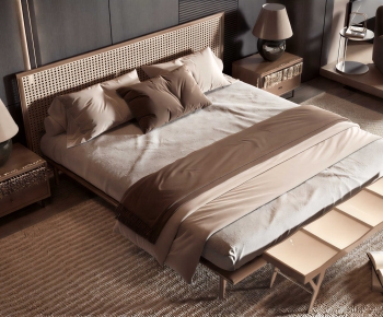 Modern Double Bed-ID:982959994