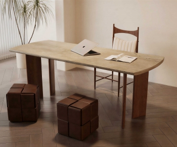 Modern Computer Desk And Chair-ID:538880116
