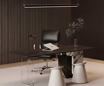 Modern Office Desk And Chair-ID:534557104