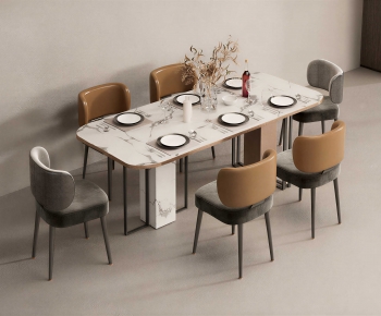 Modern Dining Table And Chairs-ID:400823122