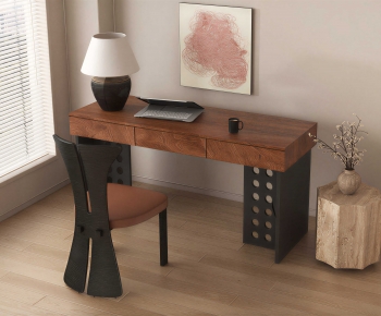 Modern Computer Desk And Chair-ID:439785007