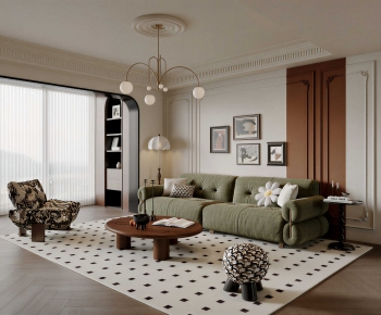 French Style A Living Room-ID:633740908