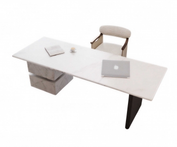 Modern Computer Desk And Chair-ID:688808923