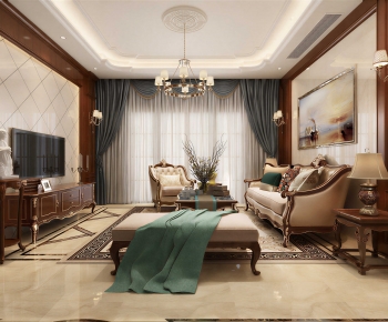European Style A Living Room-ID:385107048