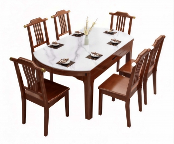 New Chinese Style Dining Table And Chairs-ID:173753025