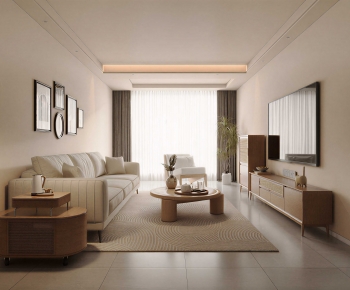 Modern A Living Room-ID:649727116