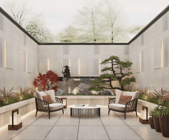 New Chinese Style Courtyard/landscape-ID:823086989
