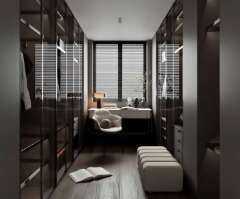 Modern Clothes Storage Area-ID:207134964