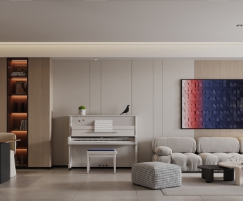 Modern A Living Room-ID:662055024
