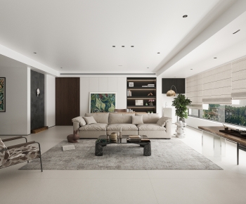 Modern A Living Room-ID:348424912