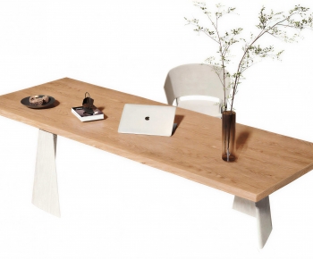 Modern Computer Desk And Chair-ID:736855983