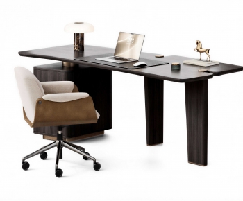 Modern Office Desk And Chair-ID:761651995