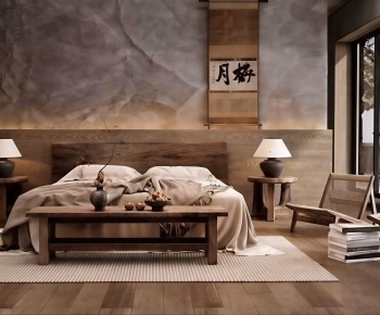 Japanese Style Bedroom-ID:641457087
