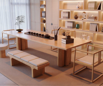 New Chinese Style Tea Tables And Chairs-ID:199923048