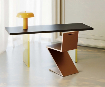 Modern Computer Desk And Chair-ID:721512083