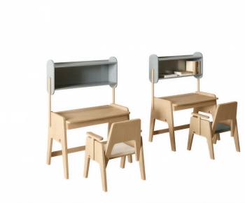 Modern Computer Desk And Chair-ID:298571119