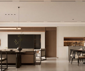 New Chinese Style A Living Room-ID:529369122