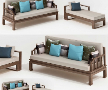 New Chinese Style A Sofa For Two-ID:666737089