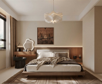 Wabi-sabi Style Bedroom-ID:546437038