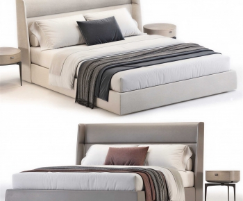 Modern Double Bed-ID:253808981