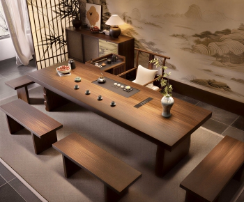 New Chinese Style Tea Tables And Chairs-ID:255079985