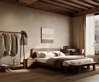 Wabi-sabi Style Bedroom-ID:538096903