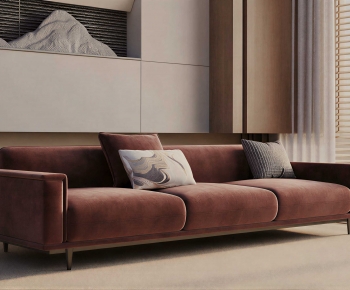 Modern Three-seat Sofa-ID:692075972