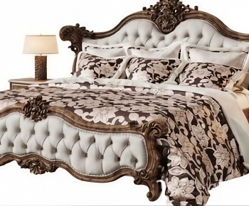 European Style Double Bed-ID:117575885