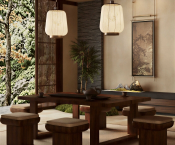 New Chinese Style Tea House-ID:124792107