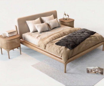 Modern Double Bed-ID:980938919