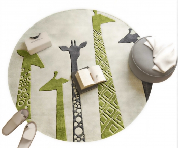 Modern Circular Carpet-ID:113212116