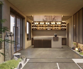 New Chinese Style Teahouse Tea House-ID:303061026