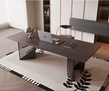 Modern Computer Desk And Chair-ID:276035074