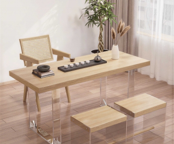 New Chinese Style Tea Tables And Chairs-ID:670996905