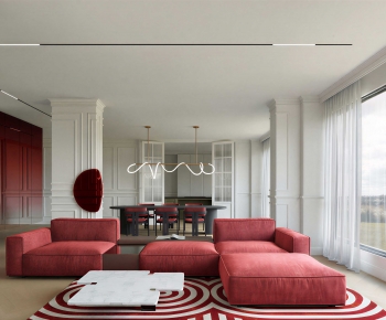 Modern A Living Room-ID:971385001