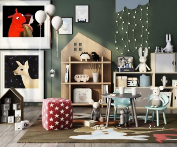 Nordic Style Children's Table/chair-ID:710450899
