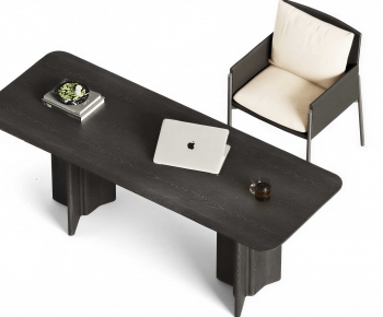 Modern Computer Desk And Chair-ID:884253986