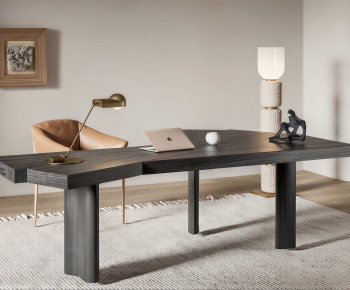 Modern Office Desk And Chair-ID:293607007