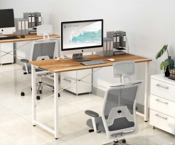 Modern Office Desk And Chair-ID:206151029