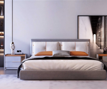 Modern Double Bed-ID:189524898