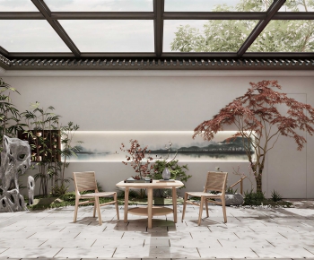 New Chinese Style Courtyard/landscape-ID:729013926