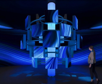 Modern Exhibition Hall-ID:458523043