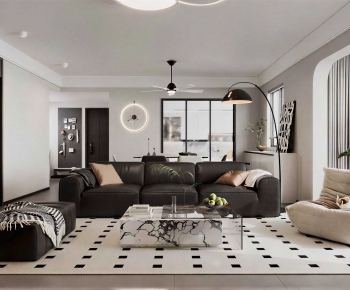 Modern A Living Room-ID:719867941