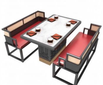 New Chinese Style Dining Table And Chairs-ID:523226025