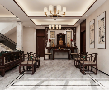 New Chinese Style Hallway-ID:294148921