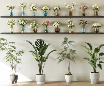 Modern Potted Green Plant-ID:405839927