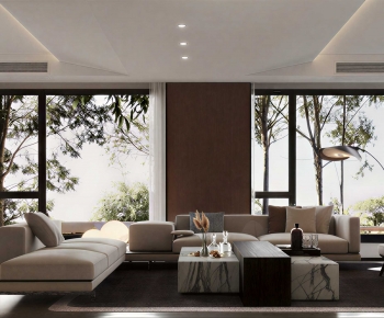 New Chinese Style A Living Room-ID:254448899